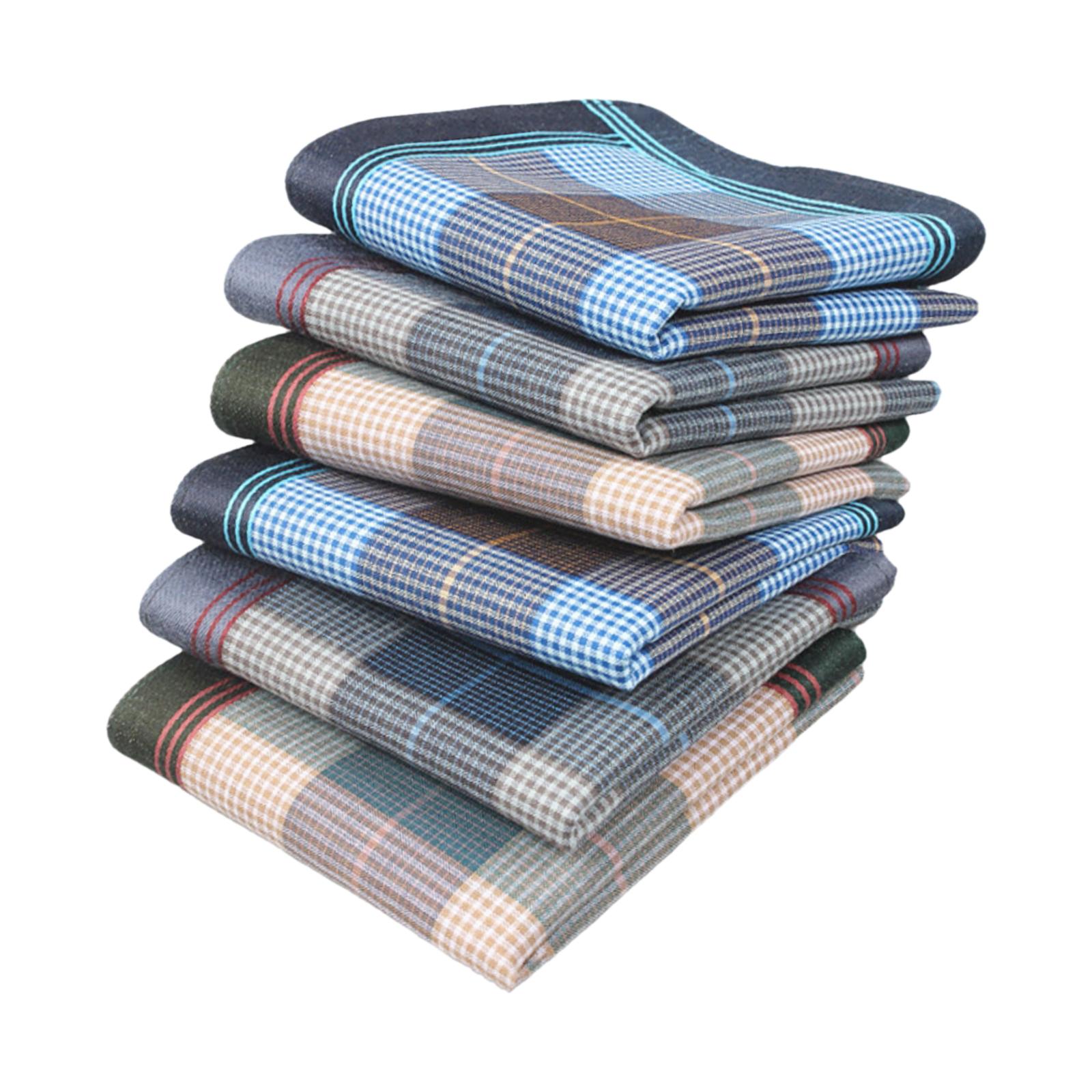 6Pcs Unisex Cotton Handkerchie - Men'S Grooming Set Gift ulasan dan harga