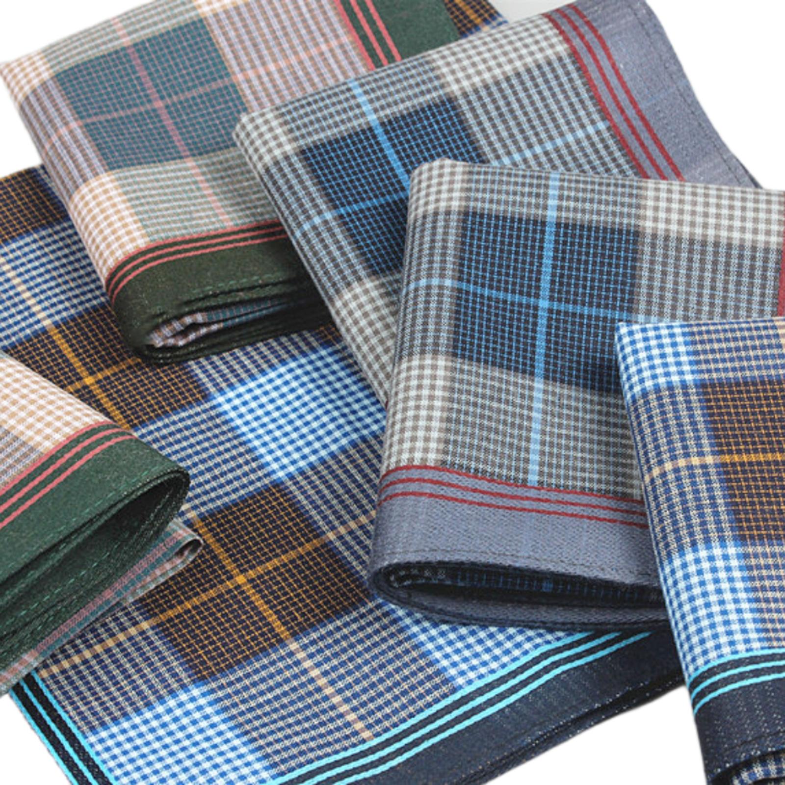 6Pcs Unisex Cotton Handkerchie - Men'S Grooming Set Gift ulasan dan harga