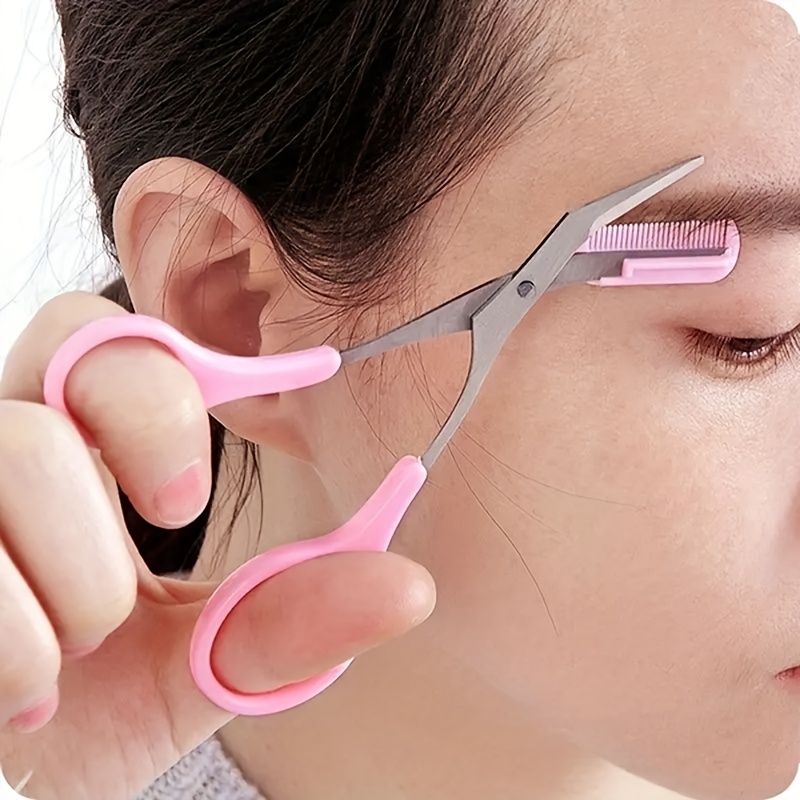 Eyebrow Trimmer Scissor With C - Men'S Grooming Eyebrow Shape ulasan dan harga