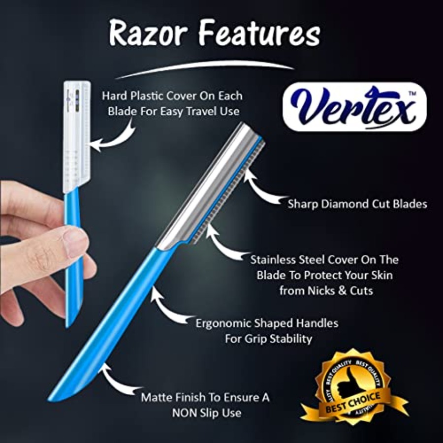 Beard Shaping Razor Tool Musta - Men'S Grooming Eyebrow Shape ulasan dan harga
