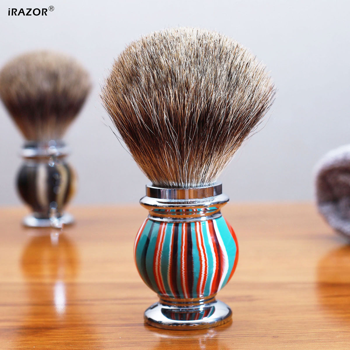iRAZOR Silvertip Shaving Brush - Men'S Grooming Organizer ulasan dan harga