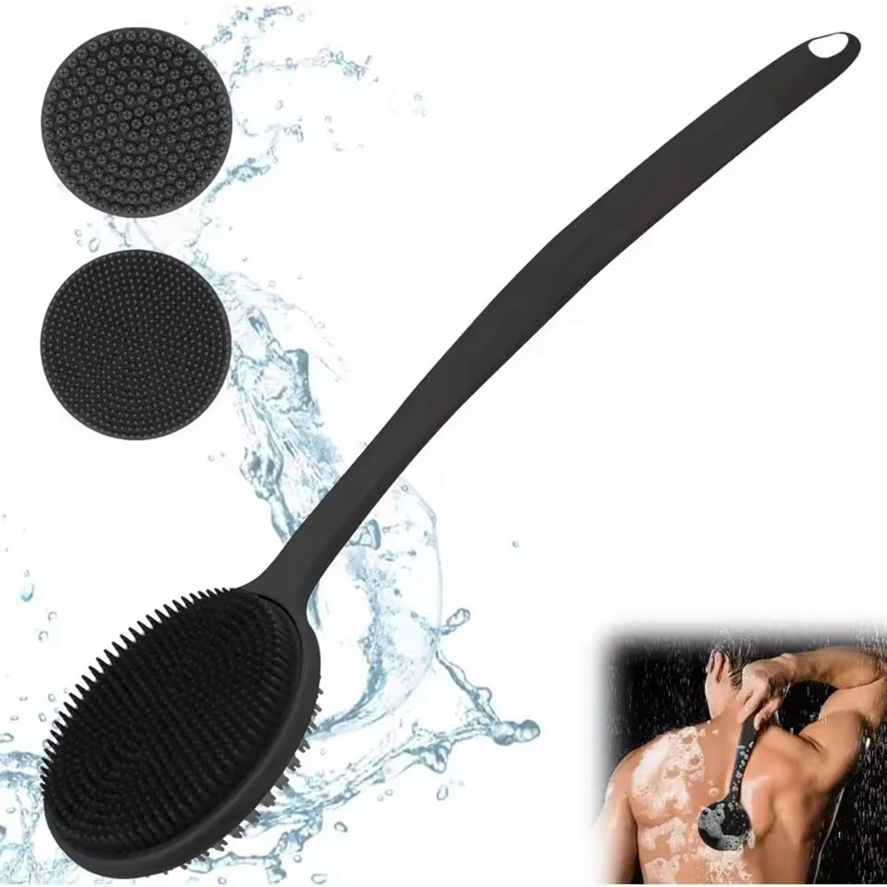 1pc Silicone Back Scrubber Bru - Exfoliating Scrub Mens ulasan dan harga