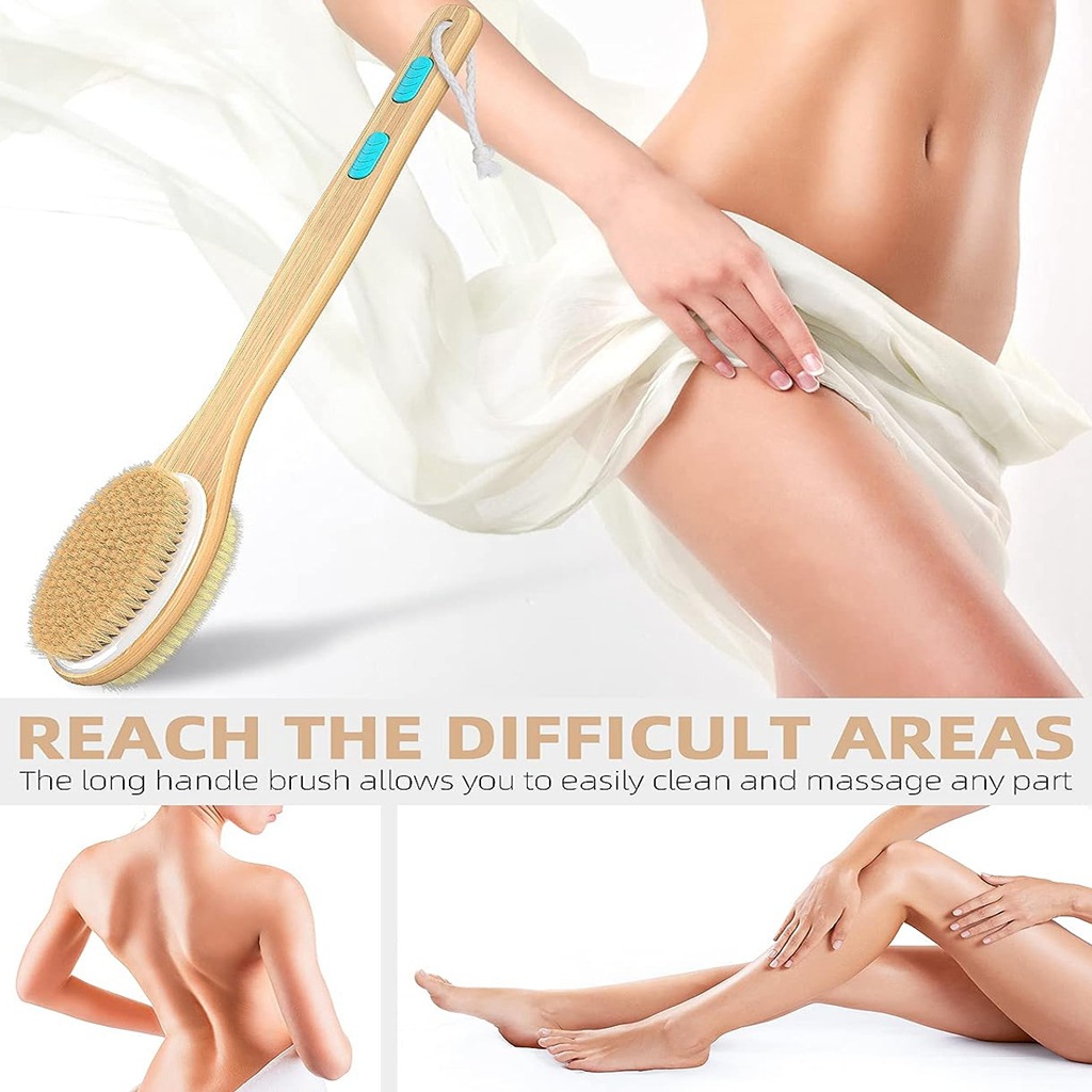 Back Scrubber for Shower, Long - Exfoliating Scrub Mens ulasan dan harga