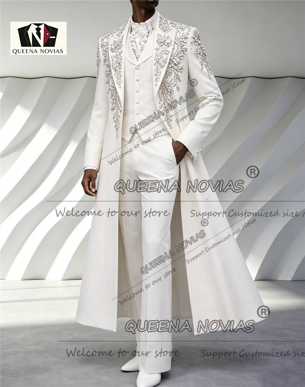 Luxury Men's Suit For Wedding  - Men'S Grooming Kits ulasan dan harga
