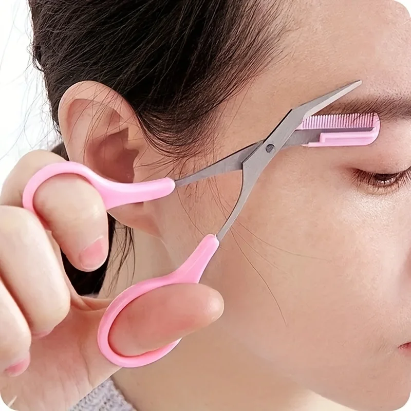 Eyebrow Trimmer Scissor With C - Men'S Grooming Eyebrow Shape ulasan dan harga