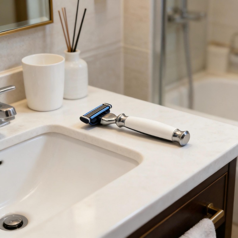 White Manual Shaving Razor for - Men'S Grooming Experience ulasan dan harga